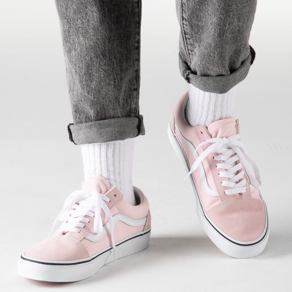 Vans Soft Pink Old Skool Skate Shoes